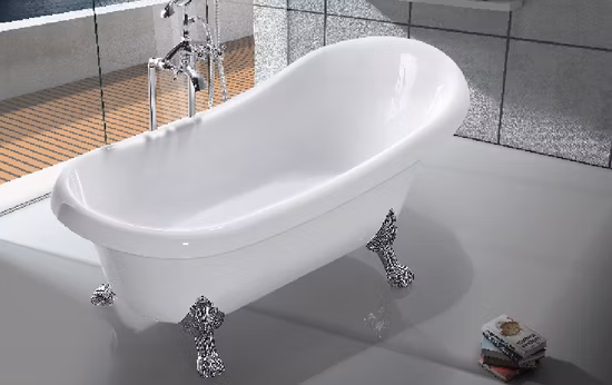 Vasca da bagno in acrilico Clawfoot di tipo indipendente