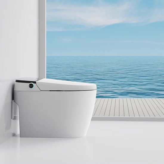 Toilette intelligente moderna e intelligente per bagno in ceramica con telecomando impermeabile